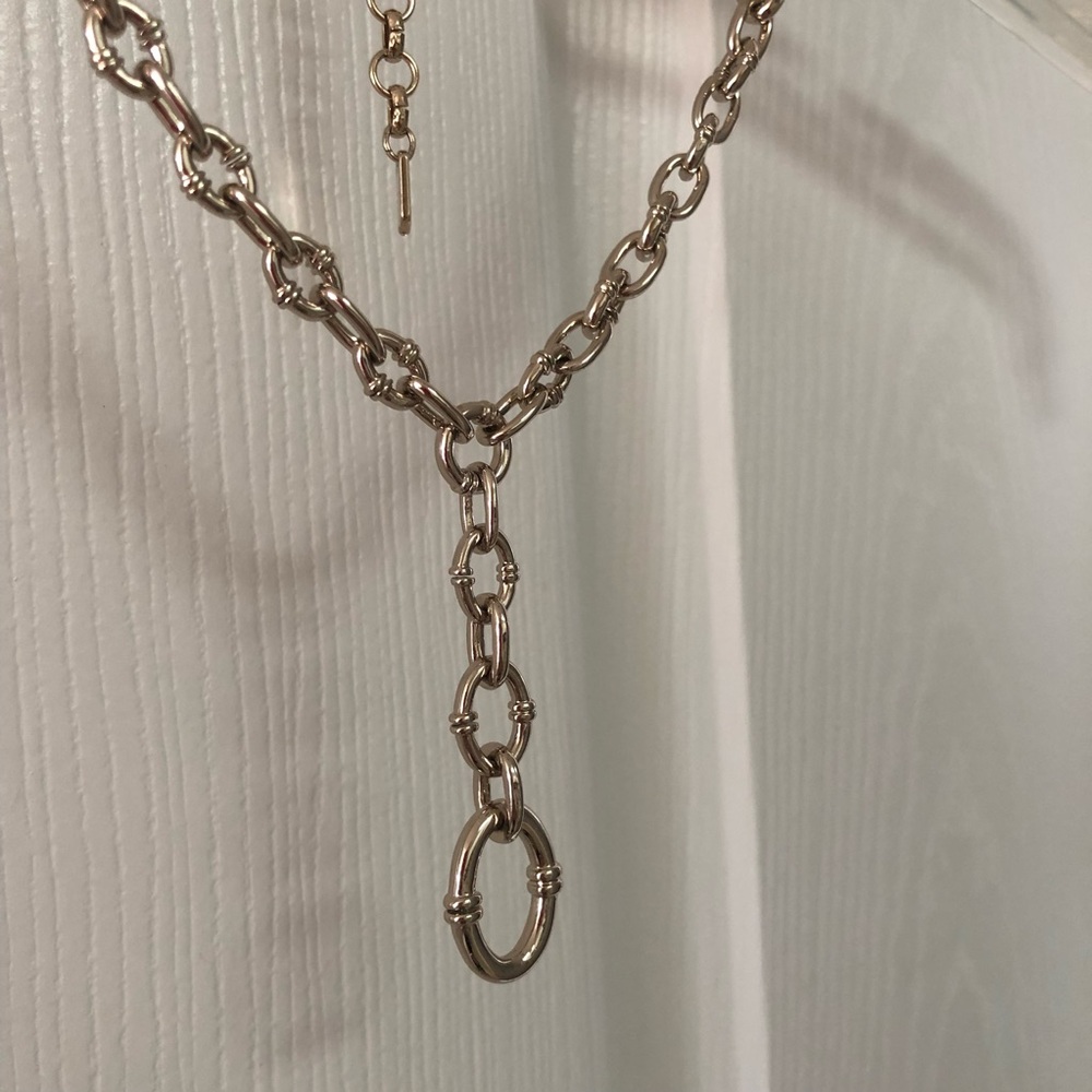 Ralph Lauren  Silver Chain Drop Necklace - Women Jewelry - Picture 7 of 7